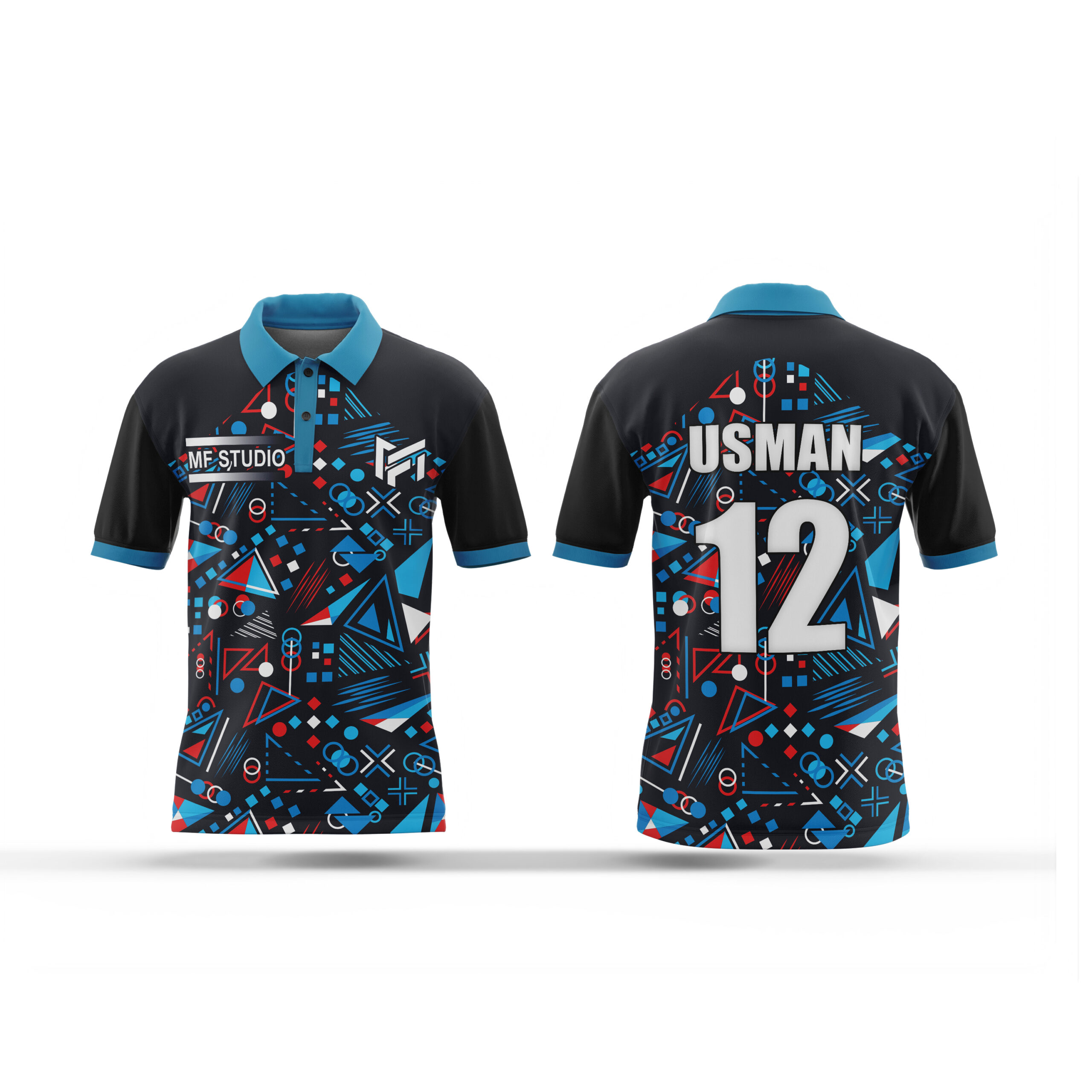 MF Studio Customized T-Shirt | Export Quality – Your Name & Number (MF-005)