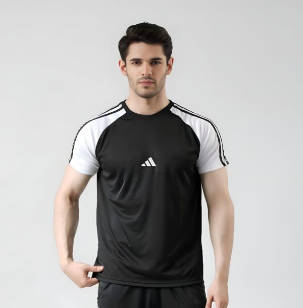 Adidas-Style Summer Tracksuit –  Black & White| MF Studio