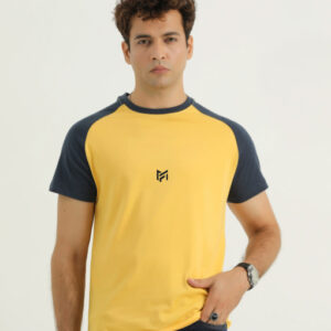 MF Studio Yellow & Black T-Shirt – Sports & Casual Wear
