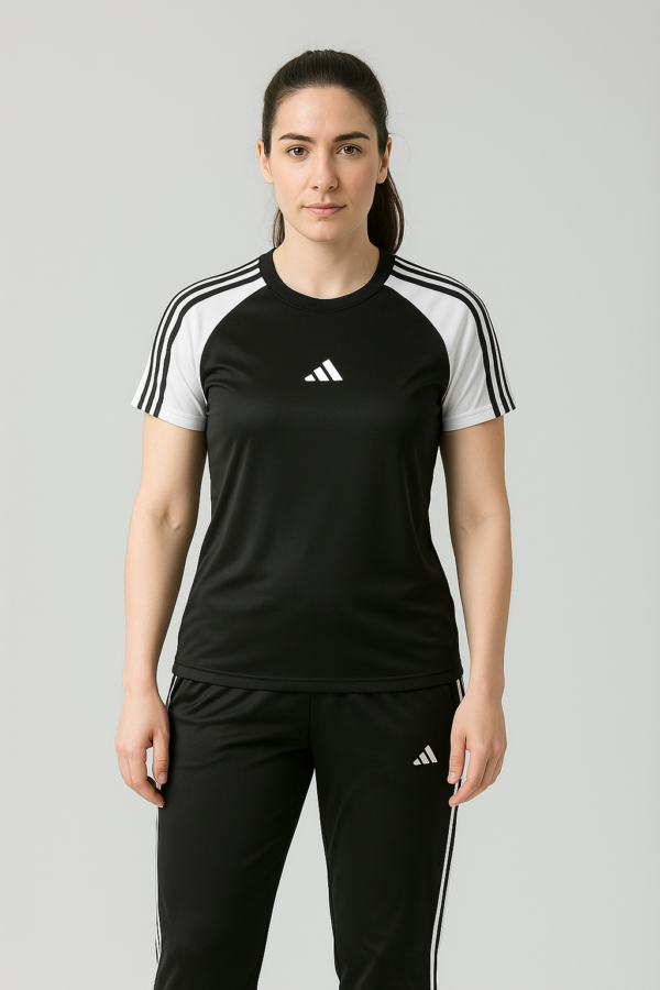 Girls Summer Tracksuit – Black & White | Lightweight & Trendy Women’s Sportswear - Image 3