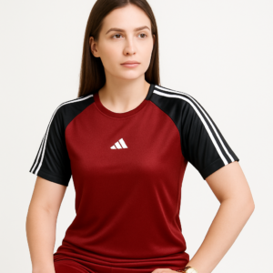 Adidas-Style Girls' T-Shirt – Dry Fit Quality